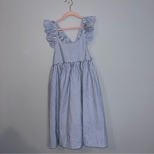 Kelly's Kids Blue and White Ruffled Sundress